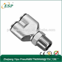 ESP metal Y shaped pipe fittings pneumatic male thread fittings swivel pipe fittings